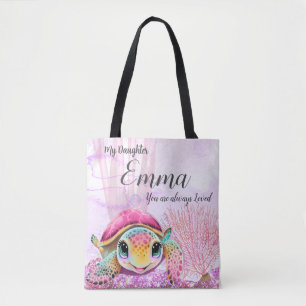 Turtle 4th Birthday, Under the Sea                Tote Bag