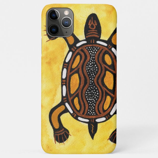 Turtle - Aboriginal Inspired Art Painting Case-Mate iPhone Case (Back)