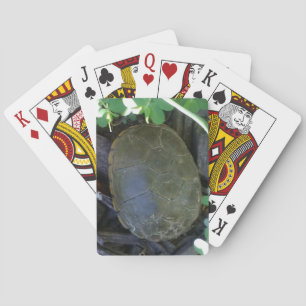 Turtle Among Greenery Playing Cards