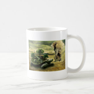 TURTLE AND ELEPHANT COFFEE MUG