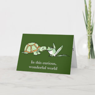 Turtle and Frog Anniversary Card