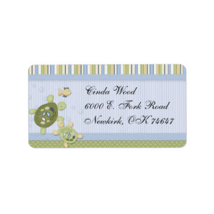 Turtle and Goldfish Address Labels