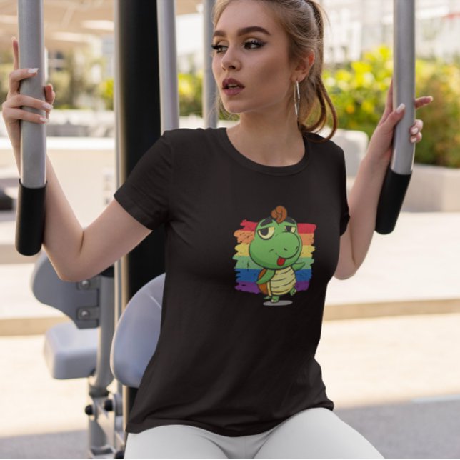 Turtle And Rainbow Cartoon   T-Shirt (Creator Uploaded)