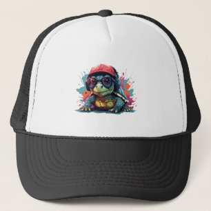 turtle animal art I cool cute turtle Copy Trucker Hat