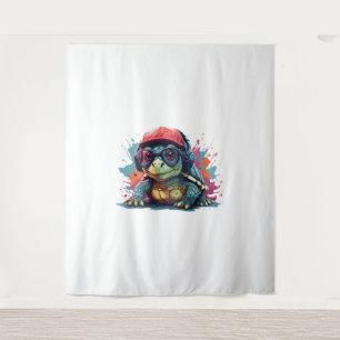 turtle animal art I cool cute turtle Tapestry