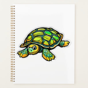 Turtle Animal Turtle Green Planner