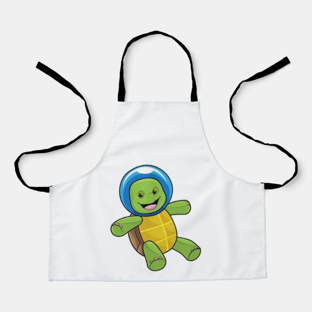 Turtle as Astronaut with Glass ball Apron (Front)