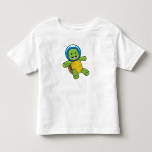 Turtle as Astronaut with Glass ball Toddler T-Shirt