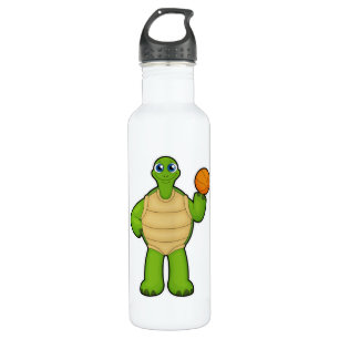Turtle as Basketball player with Basketball 710 Ml Water Bottle