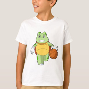 Turtle as Basketball player with Basketball.PNG T-Shirt