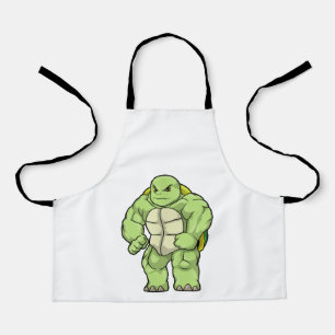 Turtle as Bodybuilder with Six pack Apron