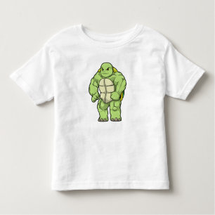 Turtle as Bodybuilder with Six pack Toddler T-Shirt