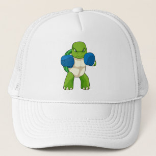 Turtle as Boxer with Boxing gloves Trucker Hat