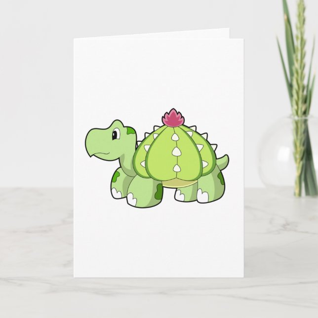 Turtle as Cactus Card (Front)