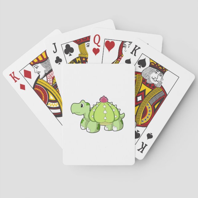 Turtle as Cactus Playing Cards (Back)
