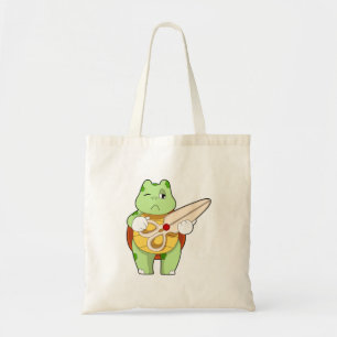 Turtle as Hairdresser with Scissors Tote Bag