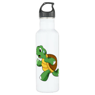 Turtle as Jogger at Running 710 Ml Water Bottle