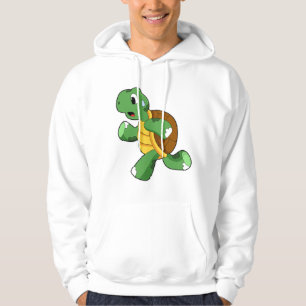 Turtle as Jogger at Running Hoodie