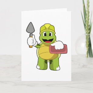 Turtle as Mason with Stone Card
