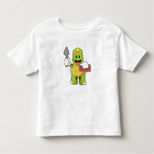 Turtle as Mason with Stone Toddler T-Shirt