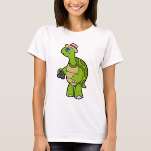 Turtle as Photographer with Camera T-Shirt