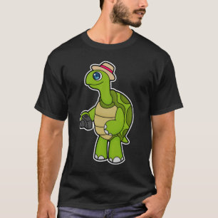 Turtle as Photographer with Camera T-Shirt