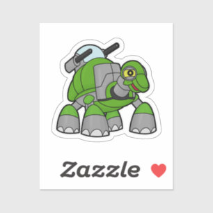 Turtle as Robot with Cannons