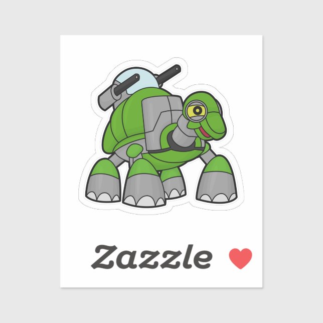 Turtle as Robot with Cannons (Sheet)