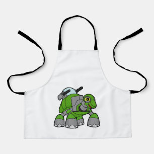 Turtle as Robot with Cannons Apron