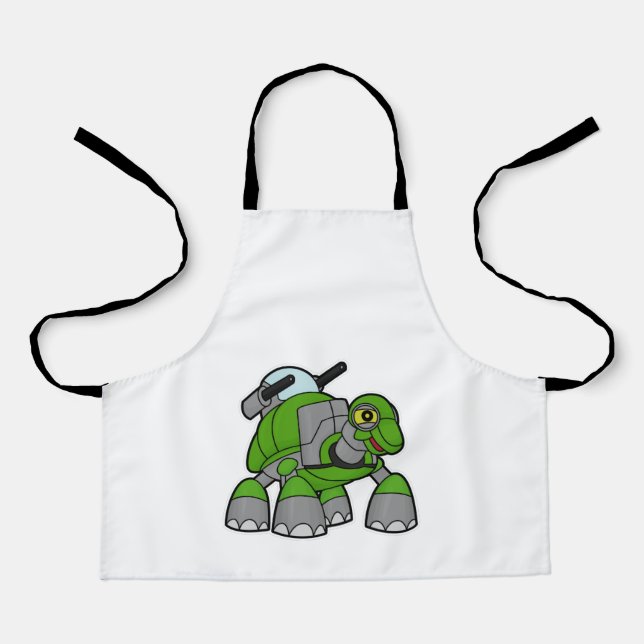 Turtle as Robot with Cannons Apron (Front)