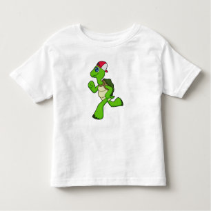 Turtle as Runner with Cap Toddler T-Shirt