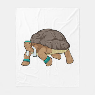 Turtle as Runner with Towel Fleece Blanket