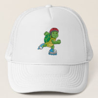 Turtle as Skater with Inline skates & Helmet