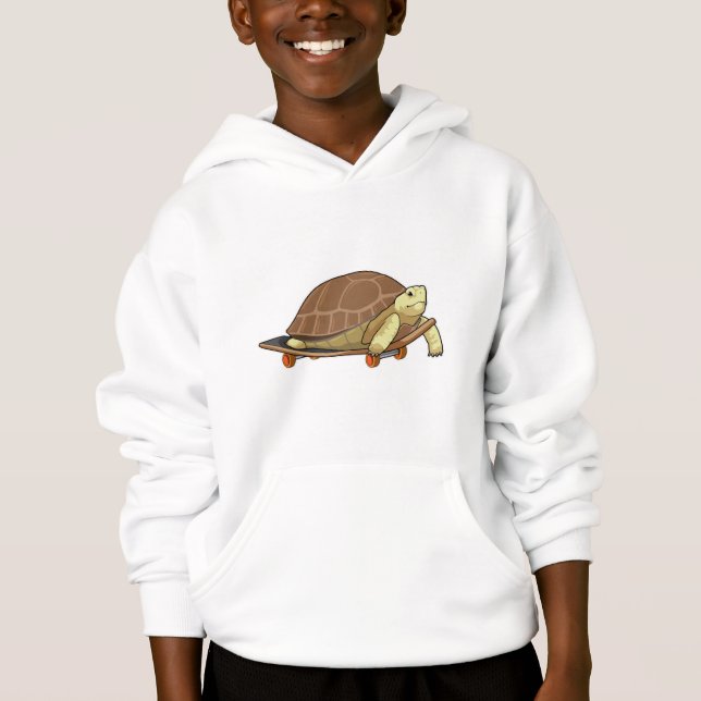 Turtle as Skater with Skateboard (Front)