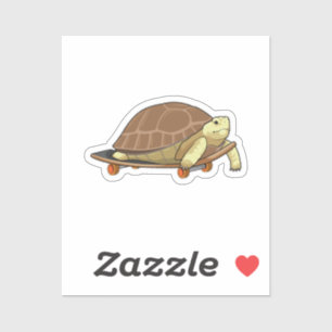 Turtle as Skater with Skateboard