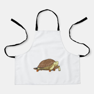 Turtle as Skater with Skateboard Apron