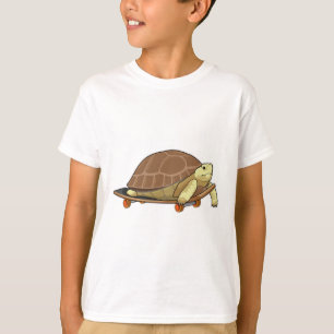 Turtle as Skater with Skateboard T-Shirt