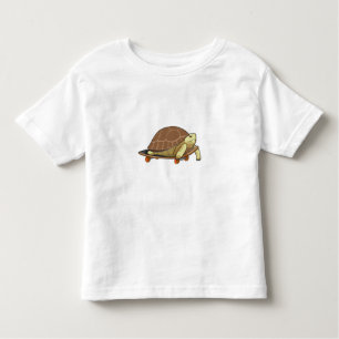 Turtle as Skater with Skateboard Toddler T-Shirt