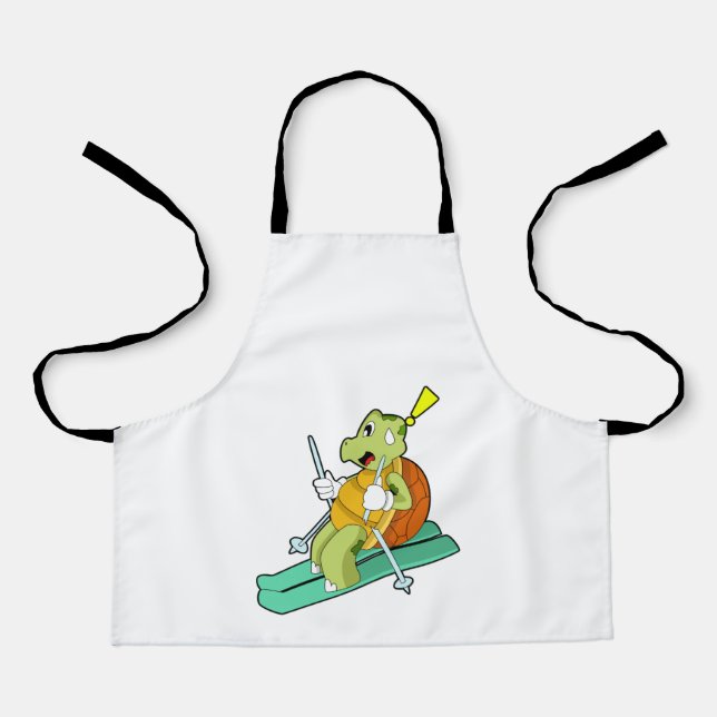 Turtle as Skier with Ski Apron (Front)
