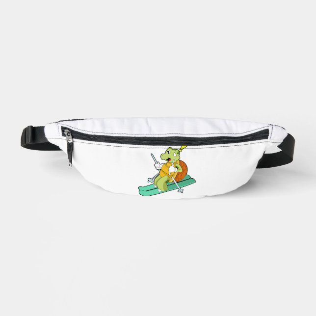 Turtle As Skier With Ski Bum Bags (Front)