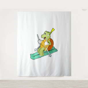 Turtle As Soccer Player With Soccer Ball Tapestry