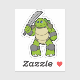 Turtle as Warrior with Sword