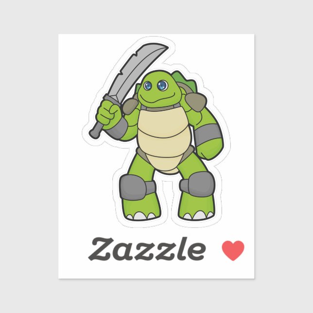 Turtle as Warrior with Sword (Sheet)