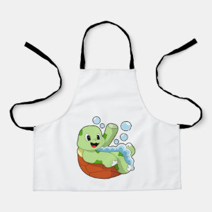 Turtle at Bathing with Foam Apron