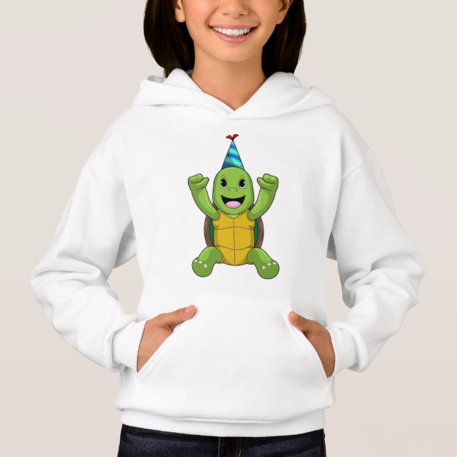 Turtle at Birthday with Party hat (Front)