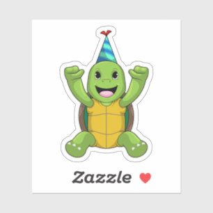 Turtle at Birthday with Party hat