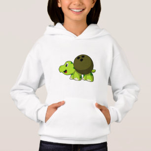 Turtle at Bowling with Bowling ball