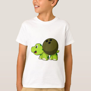 Turtle at Bowling with Bowling ball T-Shirt