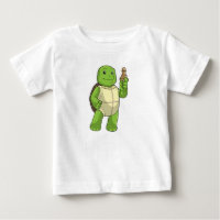 Turtle at Chess with Chess piece Pawn