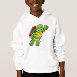 Turtle at Flying with Rocket